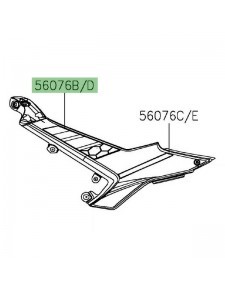 Autocollant décoratif habillage sous-réservoir Kawasaki Ninja 650 KRT (2020) | Réf. 560760977 - 560760989