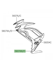 Autocollant inférieur flanc de carénage Kawasaki Ninja 650 (2020-2021) | Moto Shop 35