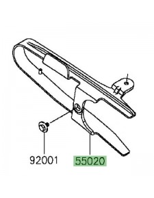 Patin de chaîne Kawasaki 550200903 | Moto Shop 35