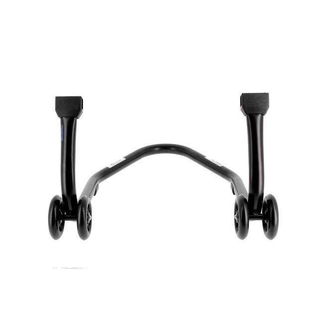 Béquille d'atelier BIHR Home Track noir mat + supports en "L" roues noires | Réf. 3032129