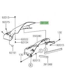 Bulle d'origine Kawasaki Ninja 650 (2020-2021) | Réf. 391540385