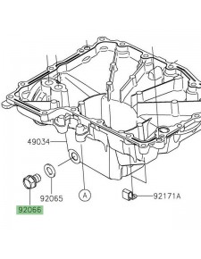 Bouchon de vidange 12x15 Kawasaki 920660079 | Moto Shop 35