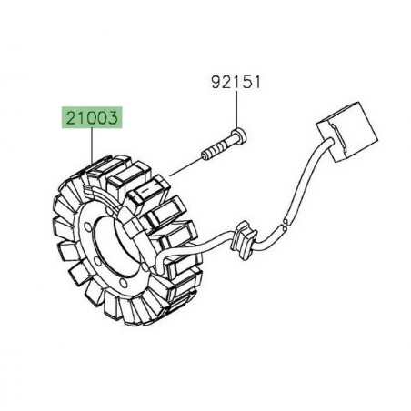 Alternateur d'origine Kawasaki 210030179 | Moto Shop 35