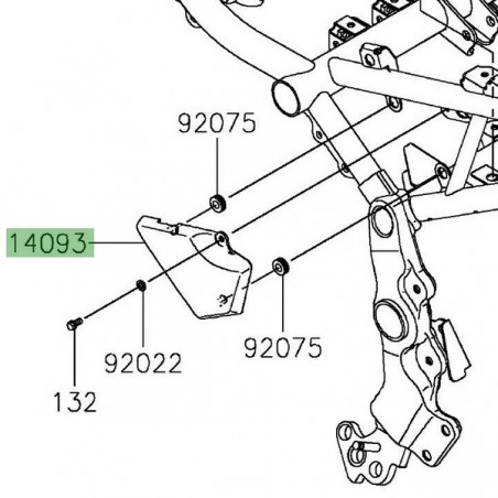 Cache pompe ABS Kawasaki Z900RS (2018-2021) | Réf. 140930618