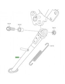 Béquille latérale Kawasaki 34024015118R | Moto Shop 35