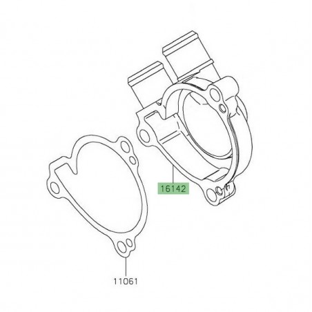 Carter de pompe à eau Kawasaki 161420722 | Moto Shop 35