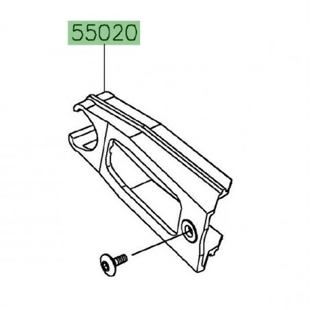 Patin de chaîne Kawasaki 550200912 | Moto Shop 35