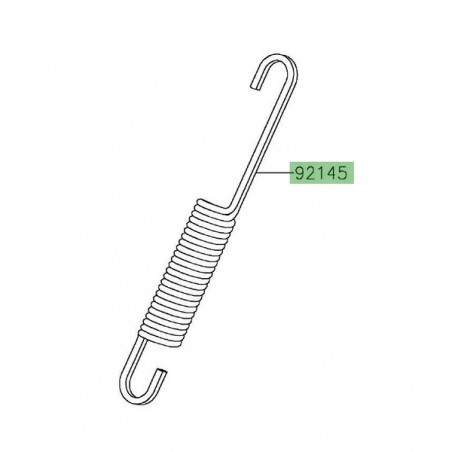 Ressort de béquille latérale Kawasaki 921450976 | Moto Shop 35