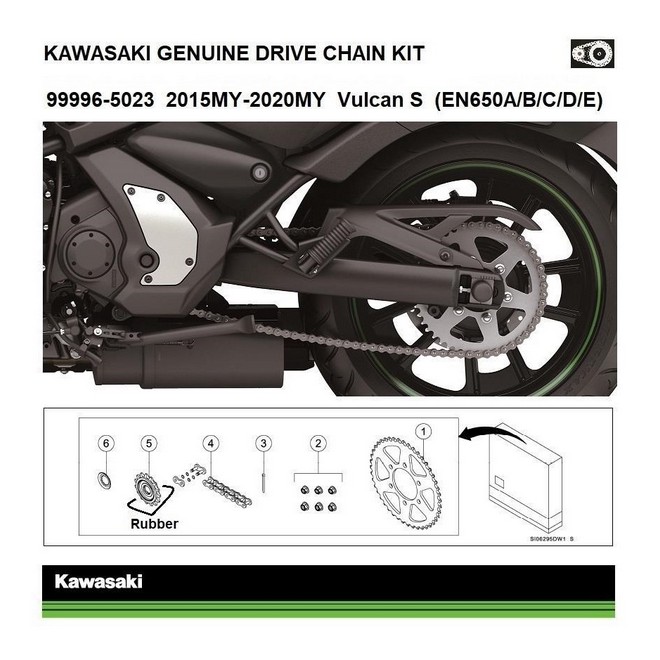 Kit Chaîne d'origine Kawasaki Vulcan S (2015-2027) | Réf. 999965023