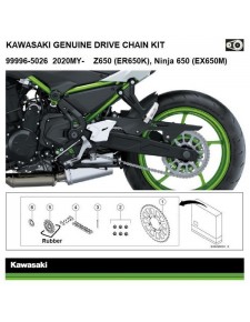 Kit chaîne d'origine Kawasaki Z650 et Ninja 650 (2020-2024) | Réf. 999965026