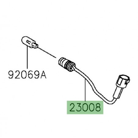 Prise ampoule optique avant Kawasaki 230080154 | Moto Shop 35