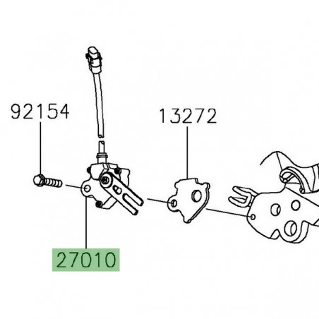 Contacteur de béquille latérale Kawasaki 270100949 | Moto Shop 35
