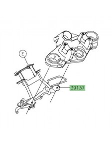 Support tête de fourche supérieur Kawasaki Z125 (2019-2024) | Réf. 391370691
