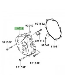 Carter d'alternateur Kawasaki ZZR 1400 (2006-2011) | Réf. 14031007111E - 140310095