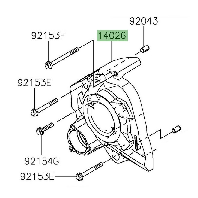 Carter pignon de sortie de boîte Kawasaki ZZR1400 (2006-2011) | Moto Shop 35