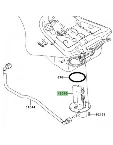 Pompe à essence d'origine Kawasaki 490400014 | Moto Shop 35