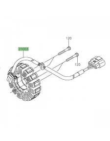 Alternateur d'origine Kawasaki 210030144 | Moto Shop 35