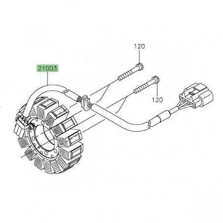Alternateur d'origine Kawasaki 210030144 | Moto Shop 35