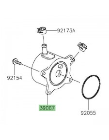 Radiateur d'huile Kawasaki 390670010
