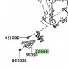 Platine repose-pied avant Kawasaki ZZR 1400 (2006-2011)