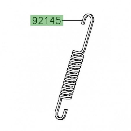 Ressort de béquille latérale Kawasaki 921450363 | Moto Shop 35