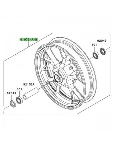 Jante avant d'origine Kawasaki ZZR 1400 (2006-2011) | Moto Shop 35