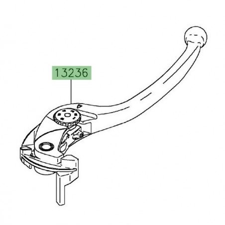Levier de frein avant d'origine Kawasaki 132360103 | Moto Shop 35