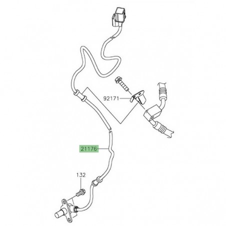 Câble ABS avant Kawasaki ZZR 1400 (2006-2020) | Réf. 211760051