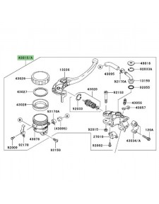 Maître-cylindre avant Kawasaki ZZR 1400 (2006-2011) | Réf. 430150114