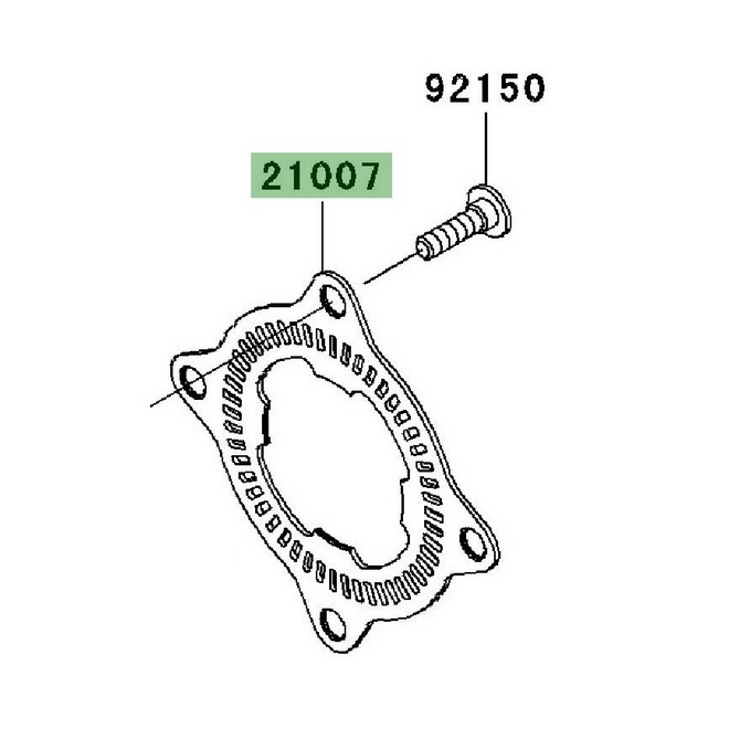 Étrier de frein arrière Kawasaki Z750 (2004-2006) | Moto Shop 35