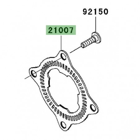 Cible ABS arrière Kawasaki 210070069 | Moto Shop 35