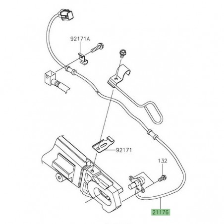 Câble ABS d'origine Kawasaki ZZR 1400 (2006-2020) | Réf. 211760060