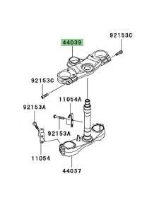 Té de fourche supérieur Kawasaki ZZR 1400 (2006-2011)