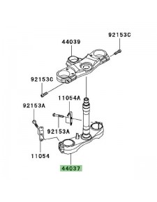 Té de fourche inférieur Kawasaki ZZR 1400 (2006-2020) | Réf. 440370039