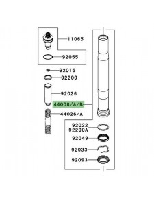 Fourreau de fourche Kawasaki ZZR 1400 (2006-2011) | Moto Shop 35