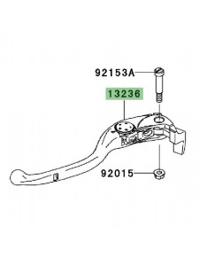 Levier d'embrayage d'origine Kawasaki 132360104 | Moto Shop 35