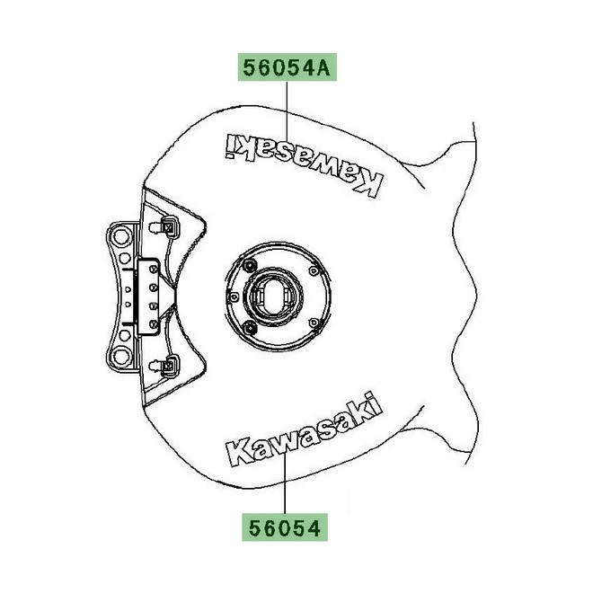 Autocollant Kawasaki réservoir à carburant ZZR 1400 (2011)