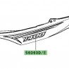Autocollant "1400" coque arrière Kawasaki ZZR 1400 noir (2011) | Réf. 560690963 - 560690964
