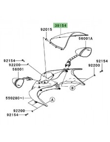 Bulle d'origine Kawasaki ZZR 1400 (2006-2011) | Réf. 391545025