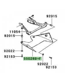 Carénage inférieur arrière Kawasaki ZZR 1400 (2006-2011) | Moto Shop 35