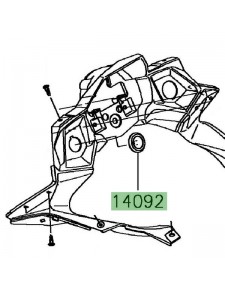 Obturateur prise accessoire Kawasaki 140920214
