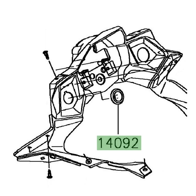 Obturateur prise 12 Volts Kawasaki 140920214 | Moto Shop 35