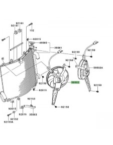 Ventilateur Kawasaki ZZR 1400 (2012-2020)