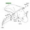 Garde-boue avant peint Kawasaki ZZR 1400 (2012-2020)