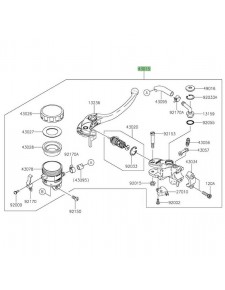 Maître-cylindre de frein avant Kawasaki ZZR 1400 (2016-2020) | Réf. 430150638