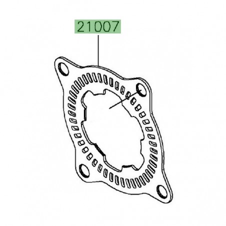 Cible ABS arrière d'origine Kawasaki 210070141 | Moto Shop 35