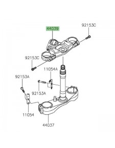 Té de fourche supérieur Kawasaki ZZR 1400 (2012-2020)