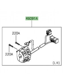 Commodo gauche Kawasaki 460910241 | Moto Shop 35