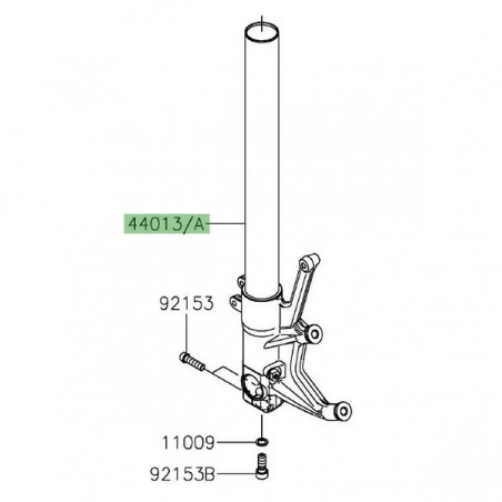 Tube de fourche gauche d'origine Kawasaki ZZR 1400 (2012-2020) | Moto Shop 35