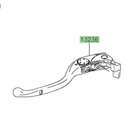 Levier d'embrayage d'origine Kawasaki 132360774 | Moto Shop 35